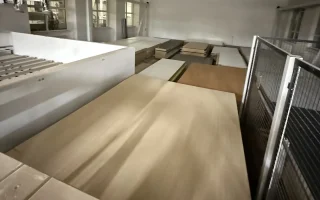 Automaticky chaoticky sklad HOMAG - k velkoplosne pile 1